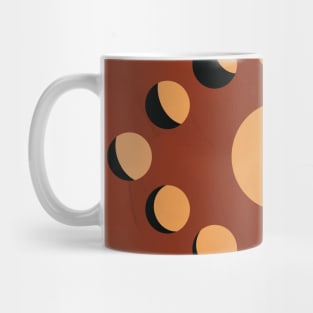 Lunar Eclipse, Moon Minimalist, Modern Mid Century, Neutral Artwork Mug